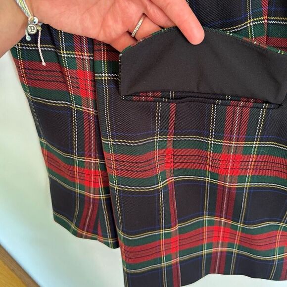 Lauren Ralph Lauren Preppy Tartan Plaid Print Contemporary One Button Blazer - Picture 9 of 16